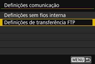 Transferir Imagens Individualmente Transferência Automática de Imagem após Cada Disparo Pode transferir automaticamente uma imagem para o servidor FTP logo depois de ter sido captada.