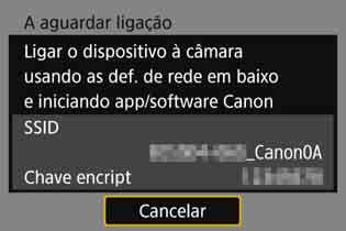 Ligar com [Ligação fácil] Procedimento no Computador-2 Ecrã do computador (exemplo) 7 Ative o computador e ligue-o à câmara.