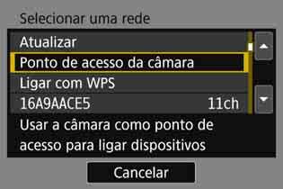 Se [m] (Email) ou outro serviço for selecionado no ecrã [Carregar para serviço Web], poderá aparecer oecrã [Enviar para].