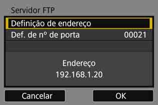 Para implementar uma medida de segurança para a transferência FTP utilizando um certificado raiz, selecione [FTPS]. Para as definições do certificado raiz, consulte a página 79.