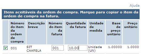 Fatura WOI Brasil Blanket PO s & ICMS-ST Mudanças adicionais foram feitas no sistema WOI para acomodar estes tipos de faturas.