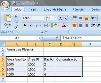 Questão 16. A partir da figura abaixo, que mostra uma janela do Microsoft Excel 2007 com uma planilha em processo de edição, assinale a opção correta.