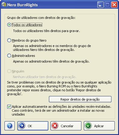 4 4.1 Atribuir privilégios de gravação Depois de abrir o, como é descrito no capítulo "Lançar o programa," aparece o ecrã do. Fig.