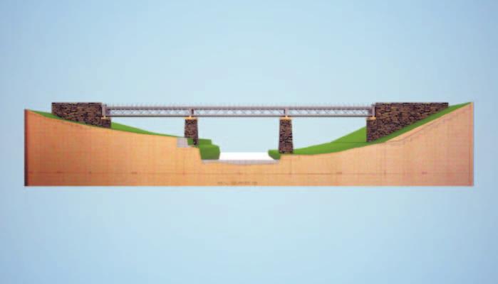 Figura 4 Figura 3: Reconstituição virtual de Ponte de Cilhades (EP 155, Foto 0155-0057) Os Pegões da Ponte erguiam-se nas margens do Sabor junto a Cilhades como uma memória da Tragédia dos Afogados