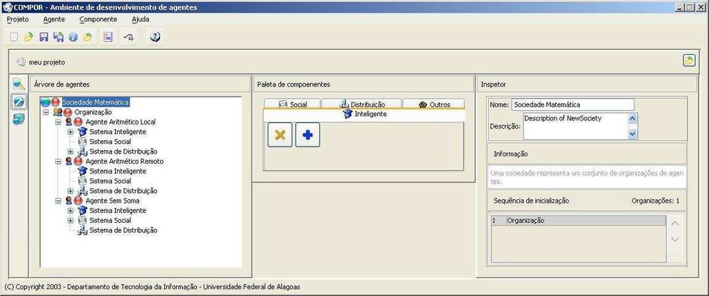 tiagentes foi construído. O ambiente COMPOR-E (Environment) [Almeida et al.