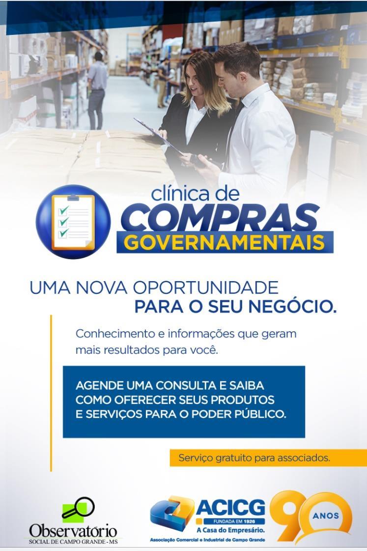 AÇÕES DESENVOLVIDAS PELO OSCG-MS Parceria com a Associação Comercial e Industrial de Campo Grande.