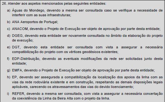 A REN sugere a alteração da redação desta condicionante.