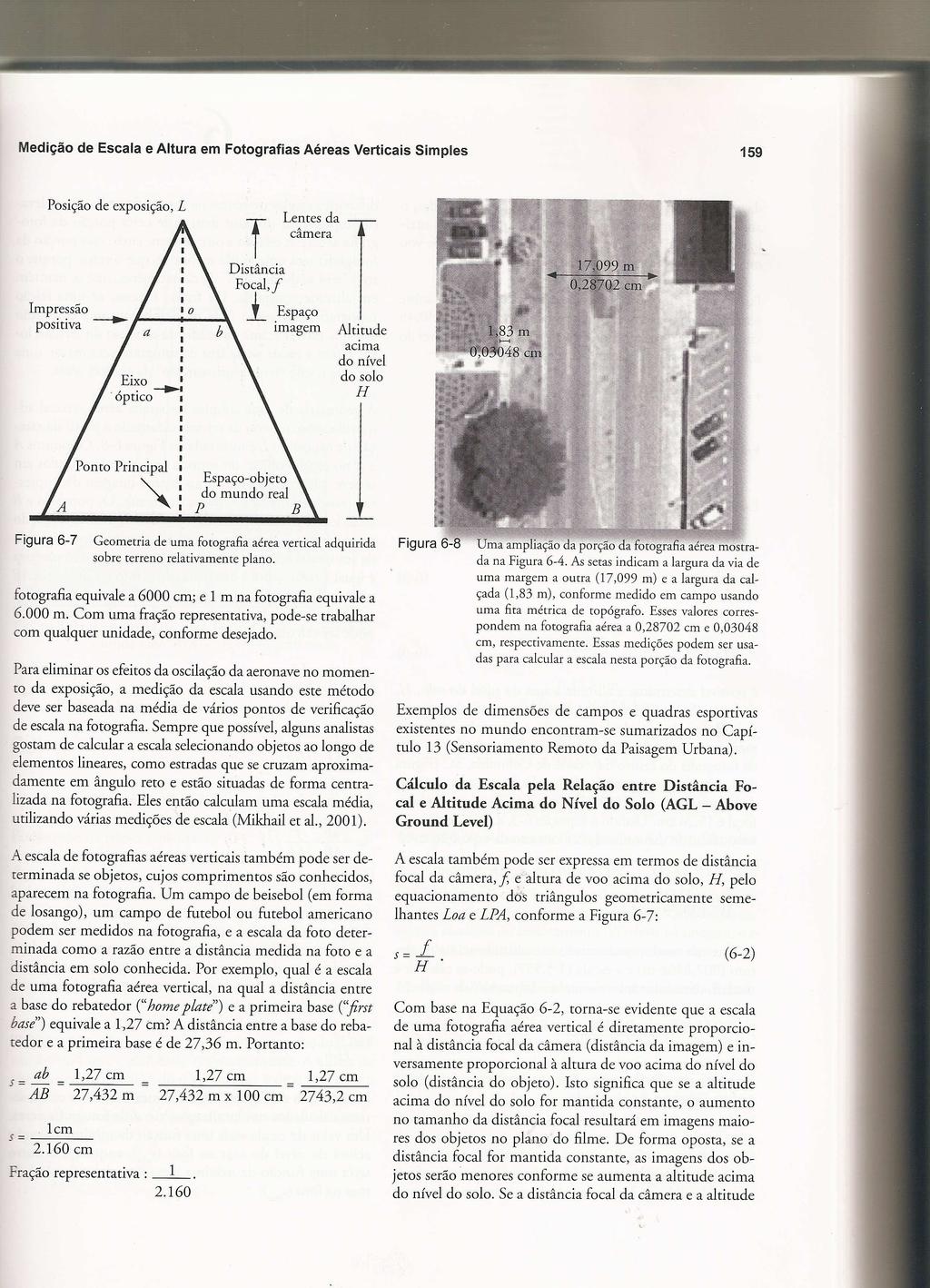 Engenharia de Faixa de Dutos Terrestres 6 Escala de vôo E= ab. = AB f.