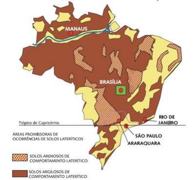 30 óxidos e hidróxidos de ferro, alumínio e titânio. Dessa forma esses solos virão a se enquadrar na classe de comportamento laterítico e ao grupo LG, da classificação MCT (VILLIBOR e NOGAMI, 2009).