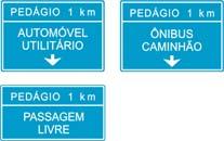 Placas de Orientação de Destino Indicam ao condutor a direção que o