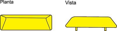 Cilindros Delimitadores Exemplo: - Cor do Corpo : preta - Cor do Material Refletivo: amarela. 3.2.