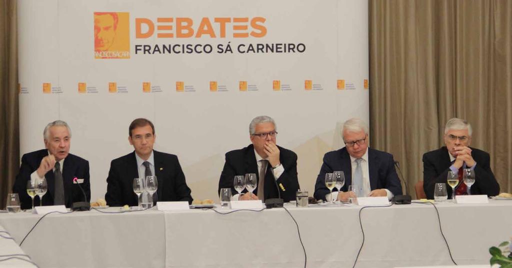O 1º Debate (almoço) teve lugar no Hotel EPIC SANA, Lisboa Hotel, sob o tema: O Futuro da EU novos arranjos