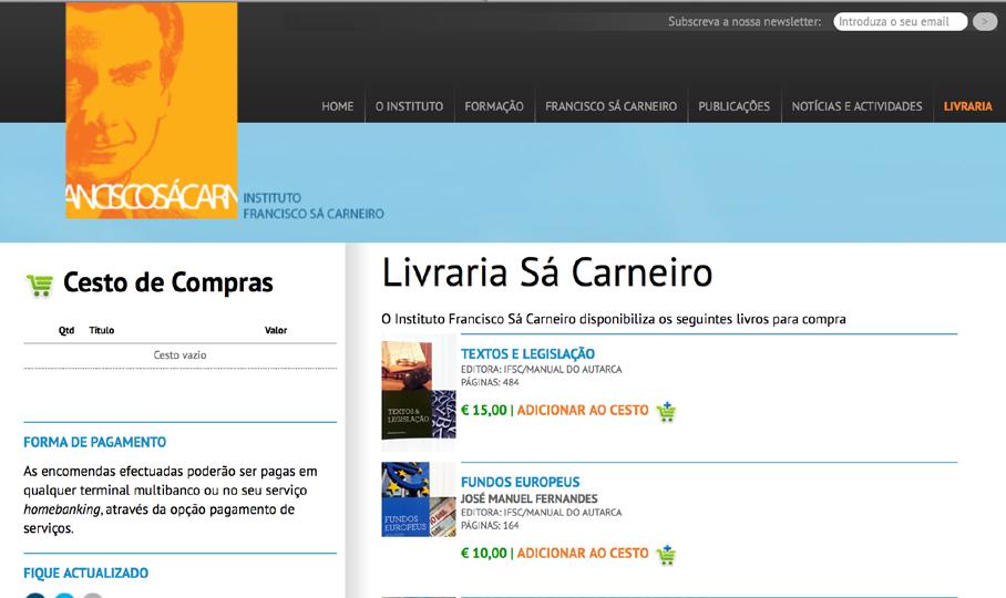 Todas as actividades desenvolvidas pelo Instituto Francisco Sá Carneiro tiveram divulgação no site www.institutosacarneiro.pt e nas redes sociais em que o Instituto está presente.