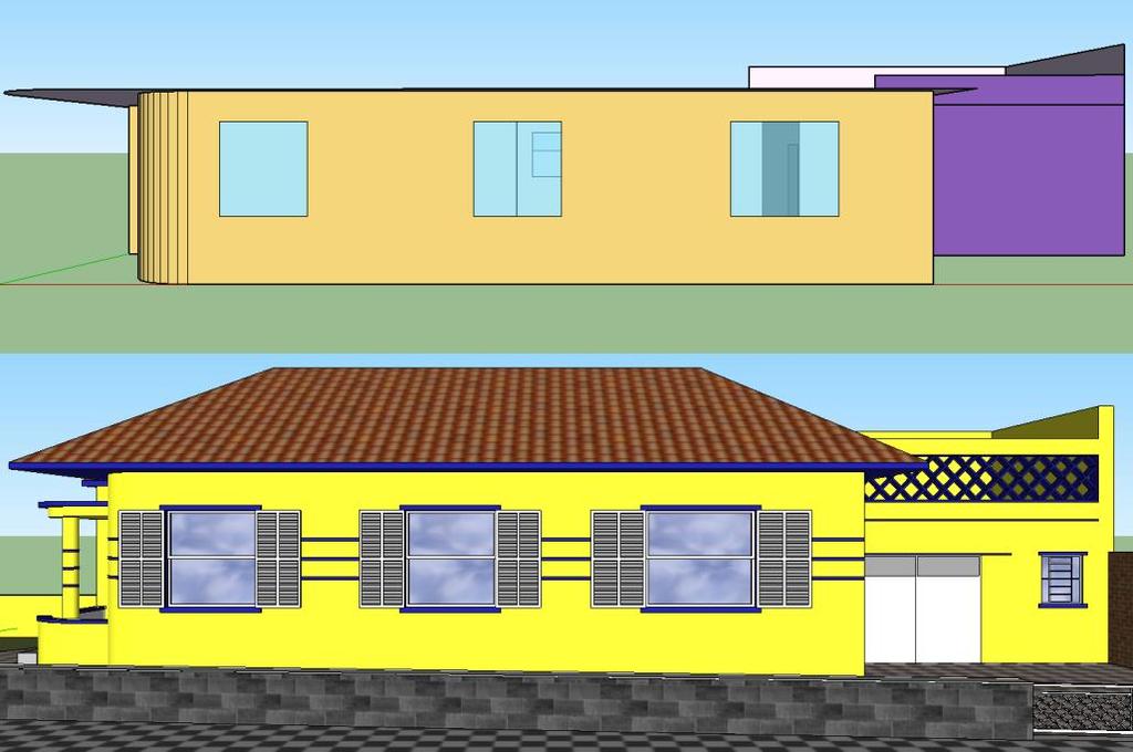 7 edificação e posteriormente o EnergyPlus para a simulação termoenergética do pastifício. 5.3.1 SketchUp e OpenStudio Estes programas foram utilizados para apoio no estudo do local (seção 5.