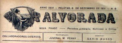 79 Figura 29 detalhe do cabeçalho, A Alvorada, 06/12/1931; acervo Bibliotheca Pública Pelotense.