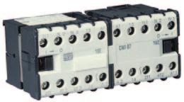 ..6 permitem montagem de blocos de contatos auxiliares adicionais e supressores g Os minicontatores CWC atendem aos requisitos da IEC 69474 sobre contatos espelhos e seus contatos auxiliares aos