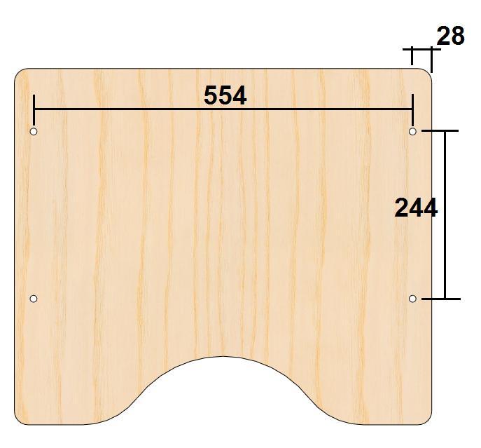 Passo 5 : Com um cano de diâmetro 32 x 530 mm de comprimento unir os itens do passo 4, como mostrado na figura 10.