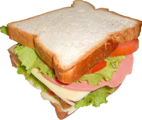 Vamos adicionar o sanduíche à imagem do prato. Com a varinha mágica, selecione a parte branca da imagem do sanduíche.