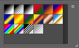 pintura padrão do Photoshop, funciona da seguinte forma, caso haja uma seleção ele pinta dentro da seleção, caso contrário preenche toda a layer. Possui configuração na barra de propriedades.