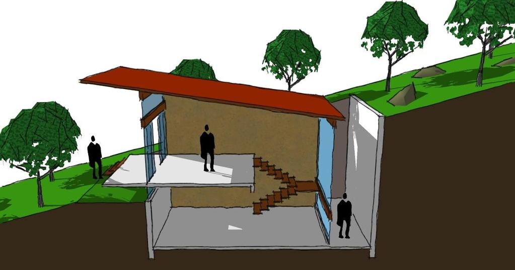 Qualquer tipo de elemento acima do solo, que pertença ao edifício e que permaneça em contato prolongado com o exterior, ou com outra edificação, pertence à envoltória. Figura 1.