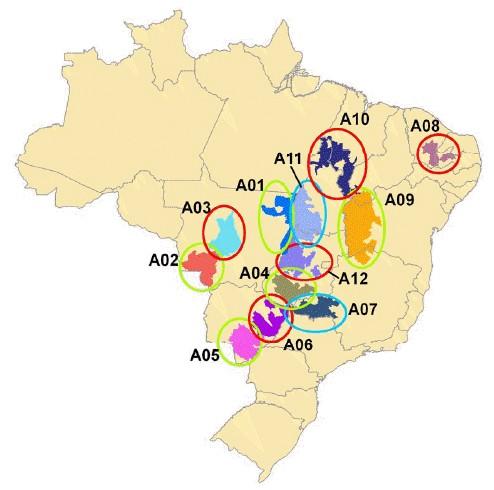 Previsão de expansão Combinação de temperatura, precipitação, topografia e