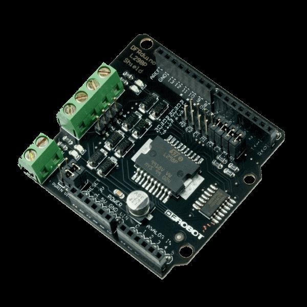 Figura 2 DFRobot 2A Motor Driver Arduíno Shield O modo de controle PWM é o mais comum.