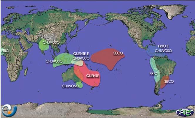 La Niña de junho a agosto: Massas de ar Conceitos: são grandes volumes de ar que deslocam lentamente ou estacionam em uma região