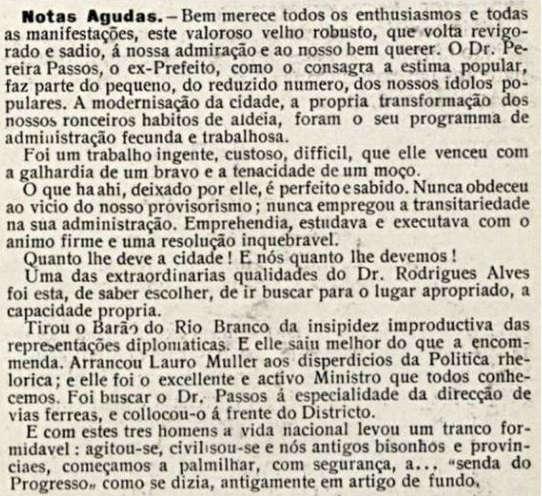 85 Figura 18: Texto Notas agudas. Fonte: Biblioteca Nacional, Fon-Fon! (1909, n. 34).