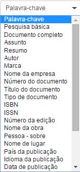 Limitadores utilize a seção mais opções para limitar sua busca ao incluir ou excluir diferentes tipos de