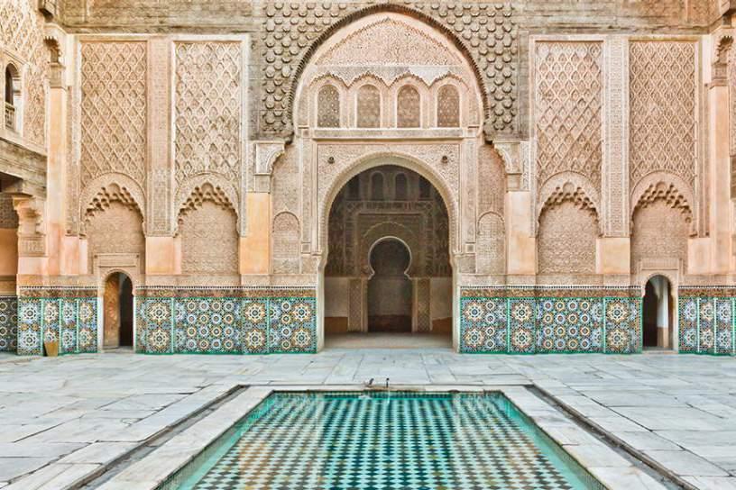 Marrakech Madrasa Ben Youssef Mesquita Koutoubia Um bom passeio pela medina de Marraquexe é ir da