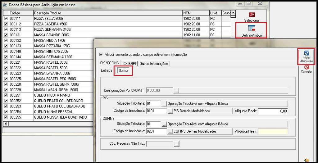 conforme imagem a seguir: Ao clicar em Filtrar, irão aparecer na tela os itens que o sistema encontrou para o critério de filtragem definido.