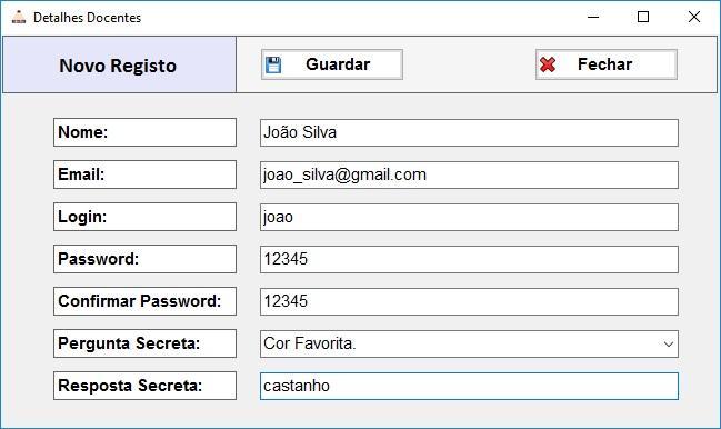 1. Login Ao iniciar o programa pela primeira vez é pedido ao utilizador que se