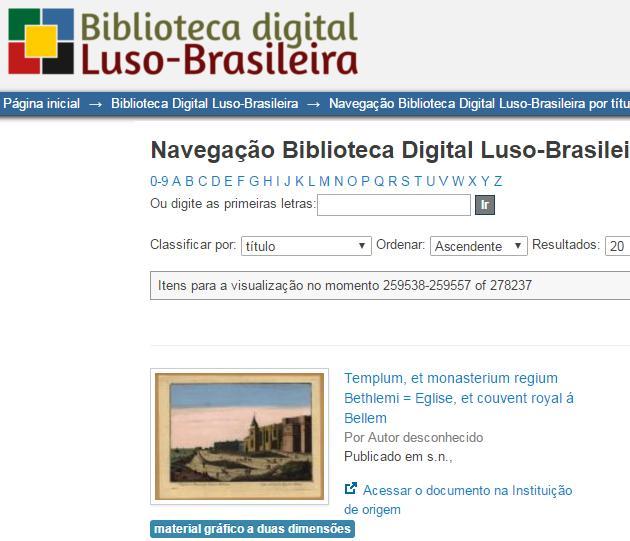 CONTEXTOS DE COOPERAÇÃO Biblioteca Digital Luso-