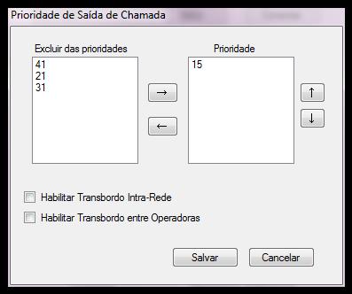 será redirecionada para uma interface que esteja operando com a operadora 17, e não para a operadora 18.