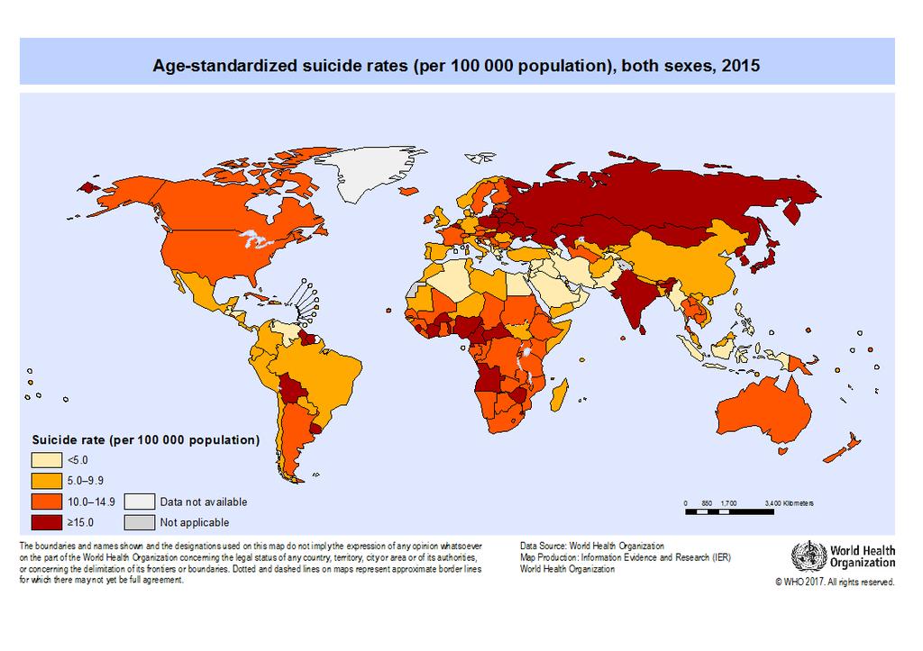Mortalidade /100.000 hab 2015 Global 10,7/100.