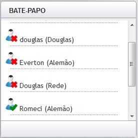 1.6 Comunicação Online (Bate-Papo) Para realizar a troca de mensagens online (bate-papo) entre os usuários autenticados no