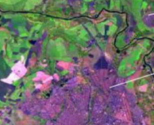 Figura 11- Imagem de Satélite Landsat5/TM, composição colorida RGB543, nela é possível observar a similaridade