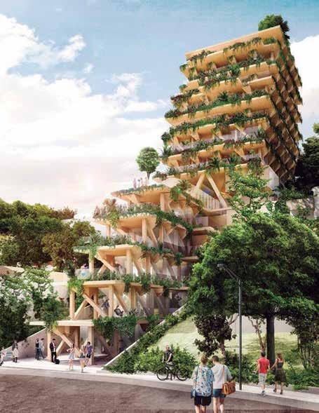 TECNOLOGIA CONSTRUTIVA Arranha-céu de madeira Cresce em vários países a construção de prédios altos em madeira.