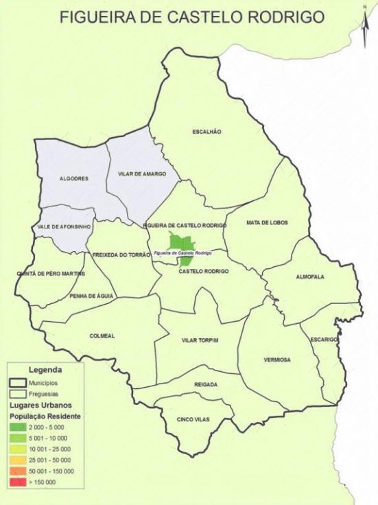 União das Freguesias de Algodres, Vale de Afonsinho e Vilar de Amargo Freguesia de Vermiosa Delimita a norte com Freguesia de Castelo Rodrigo; Delimita a sul com o Concelho de Almeida; Delimita a