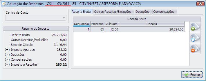 A opção trará uma segurança ao cliente, pois uma vez fechado o mês não poderá ser feita nenhuma alteração, evitando assim a perda de informações.