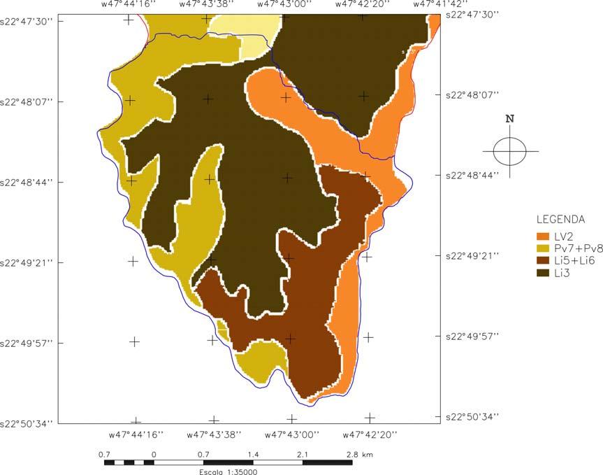 34 Figura 11 - Mapa pedológico Tabela 1.