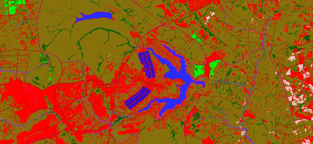 Figure 22: Classificação supervisionada da imagem Landsat segundo o uso e cobertura do solo.