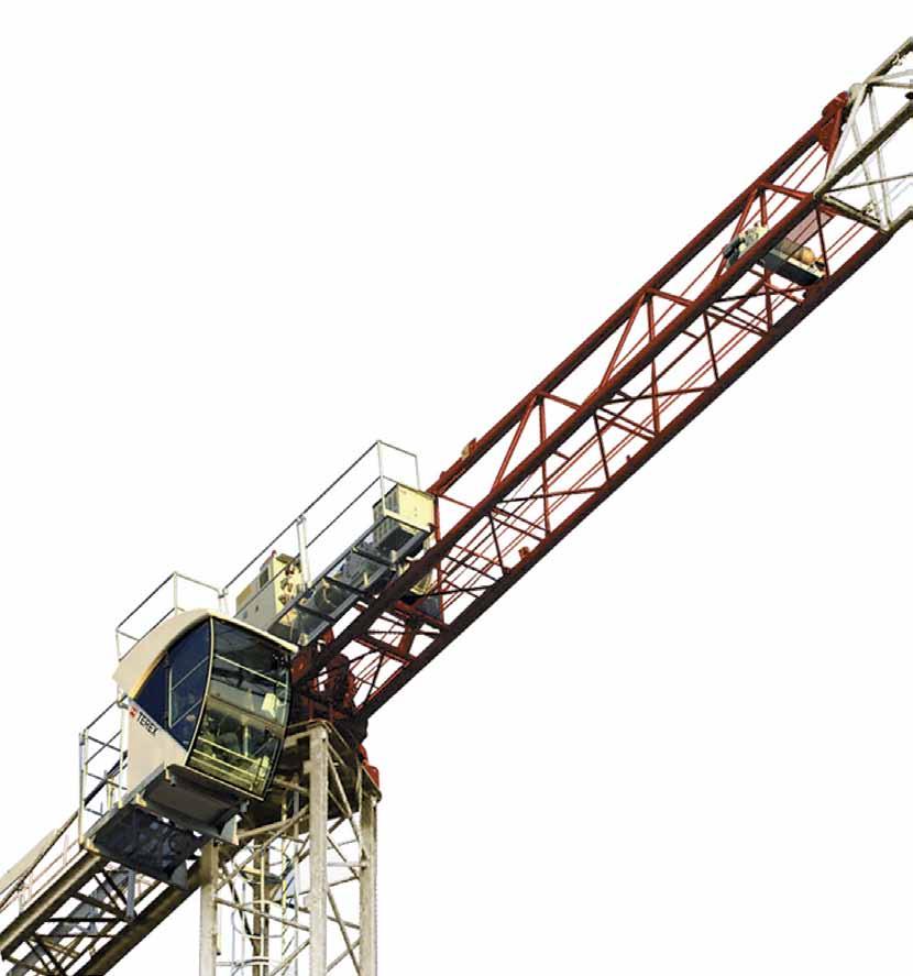 CTT 91- Flat top Tower crane Specifications: Max jib