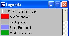 No entanto, a área de Médio Potencial (verde) tem uma maior representação pela técnica AHP devido ao maior peso atribuído ao ponderar as categorias.