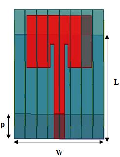161 8.7 Antena de microfita retangular com substrato metamaterial Nesta seção estuda-se uma antena de microfita utilizando substrato metamaterial com variações de ressoadores no substrato.
