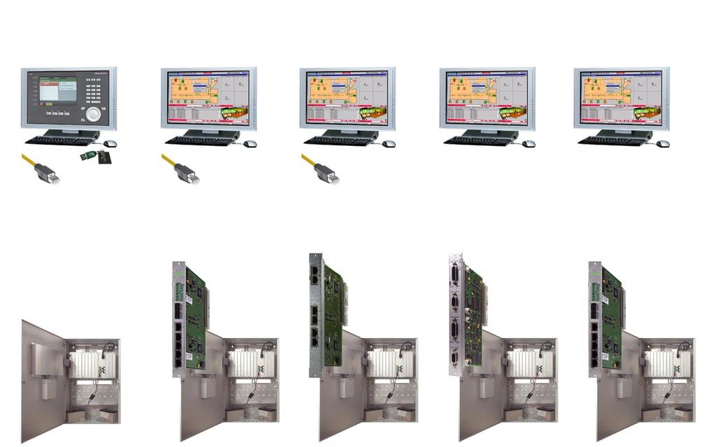 Interfaces do sistema SecuriFire 3000 Virtual MIC IP (Ethernet/RJ45) BACnet IP (Ethernet/RJ45) Modbus TCP Ethernet/RJ45