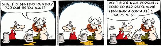 Leia o texto a seguir para responder às questões 14 e 1. Hagar, o Horrível Dik Browne Disponível em: http://www.merendafria.com/category/hagar-o-horrivel/ Acesso em 2/7/09.