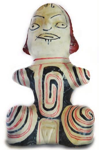 Estatueta feminina faliforme (réplica), cerâmica marajoara