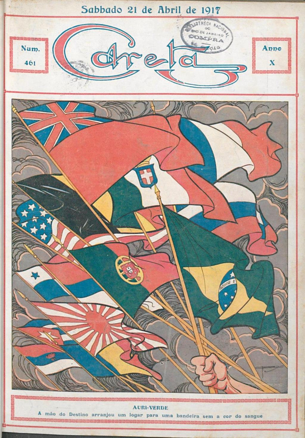Capa da revista Careta, de 21 de abril de 1917.