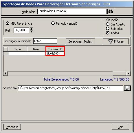 2- Defina os filtros para facilitar a localização dos lançamentos e clique em filtrar. 3- Na última coluna, será exibido o código da classe da conta. 4.